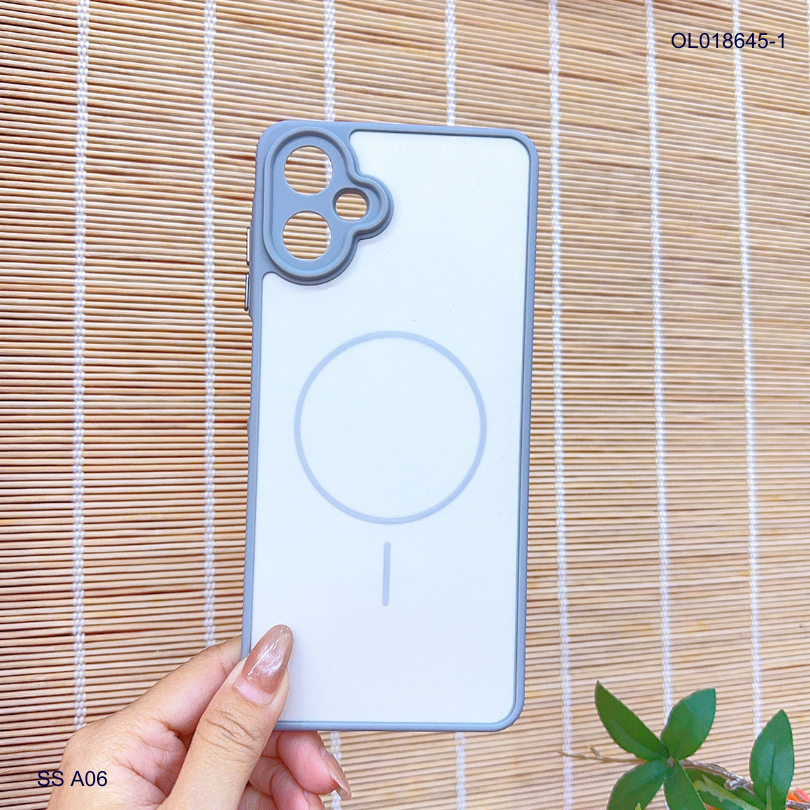 Ốp SS A06 nhám hai màu giả magsafe