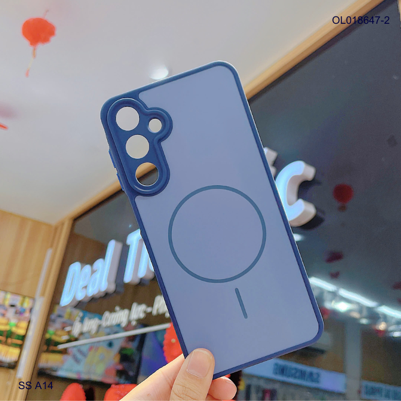 Ốp SS A14 nhám hai màu giả magsafe