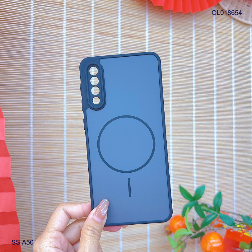 Ốp SS A50 nhám hai màu giả magsafe