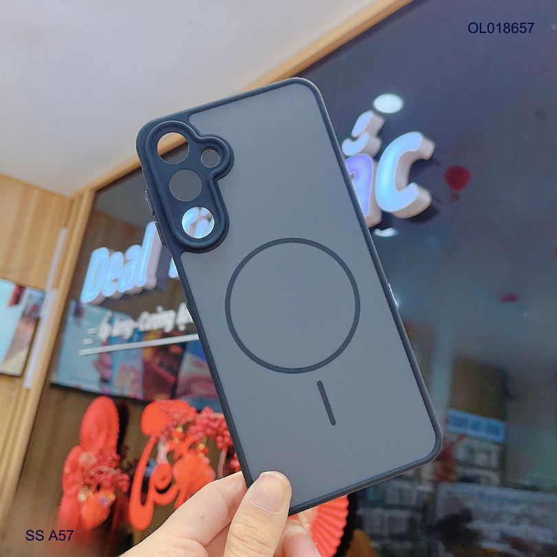 Ốp SS A57 nhám hai màu giả magsafe