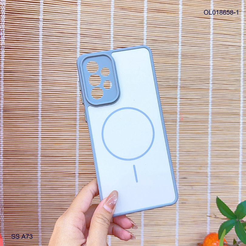 Ốp SS A73 nhám hai màu giả magsafe