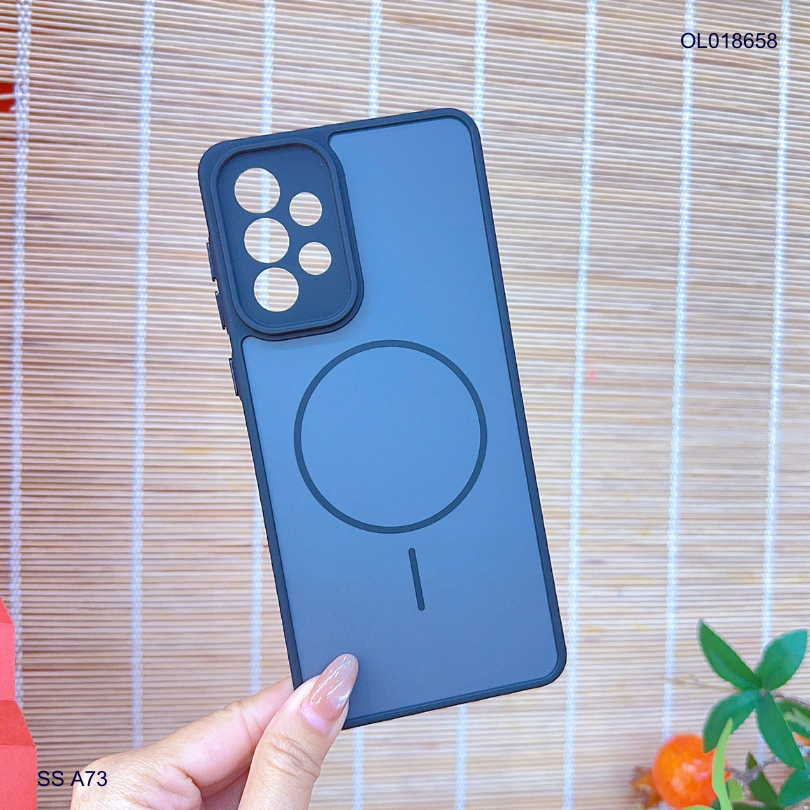 Ốp SS A73 nhám hai màu giả magsafe