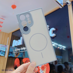 Ốp SS S22 Ultra nhám hai màu giả magsafe
