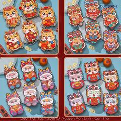 ** Set 10 bao lì xì chibi nhiều hình ngẫu nhiên