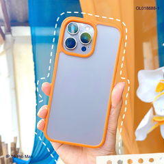 Ốp IP 16 Pro Max Likgus nhám viền màu