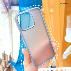 Ốp IP 14 Pro Max Likgus nhám viền màu
