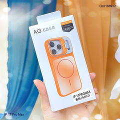 ** Ốp IP 17 Pro Max nhám AG magsafe camera giá đỡ