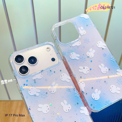 Ốp IP 17 Pro Max nhiều mặt thỏ Miffy