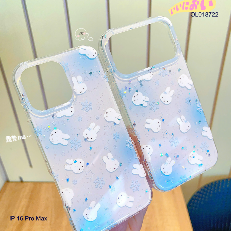 Ốp IP 16 Pro Max nhiều mặt thỏ Miffy