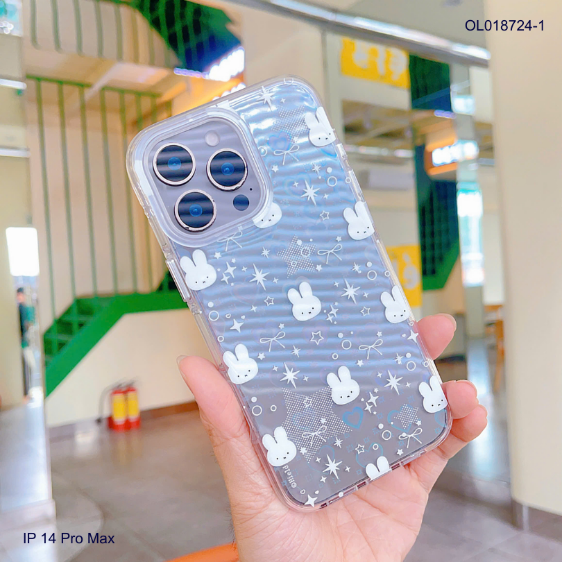 Ốp IP 14 Pro Max nhiều mặt thỏ Miffy
