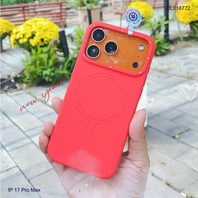 ** Ốp IP 17 Pro Max YoungKit Morandi Silicon chống bẩn