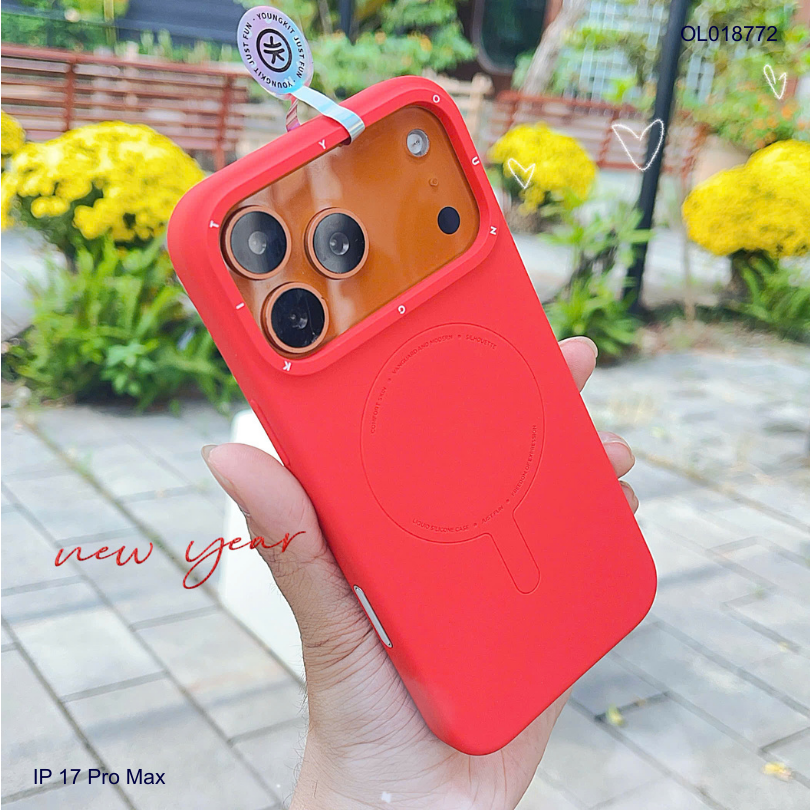 ** Ốp IP 17 Pro Max YoungKit Morandi Silicon chống bẩn