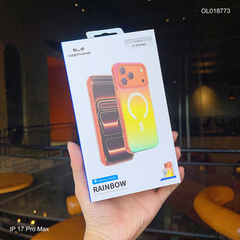 ** Ốp IP 17 Pro Max Keephone Rainbow lưng nhám gradient
