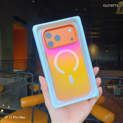 ** Ốp IP 17 Pro Max Keephone Rainbow lưng nhám gradient