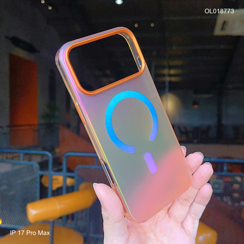 ** Ốp IP 17 Pro Max Keephone Rainbow lưng nhám gradient