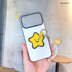 ** Ốp IP 17 Pro Max Duxducis Luvy da PU kèm dây