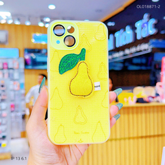 ** Ốp IP 13 6.1 2 lớp đính charm bông bảo vệ camera