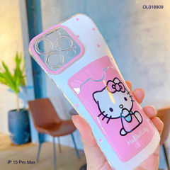 ** Ốp IP 16 Pro Max dẻo trong kèm ví card in hình