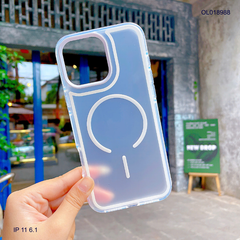 ** Ốp IP 11 6.1 Likgus nhám Magsafe viền lưng và camera màu