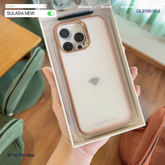 ** Ốp IP 16 Pro Max Sulada nhám viền màu
