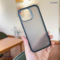 ** Ốp IP 16 Pro Max Sulada nhám viền màu