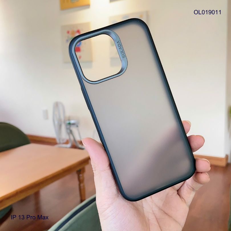 ** Ốp IP 13 Pro Max Sulada nhám viền màu