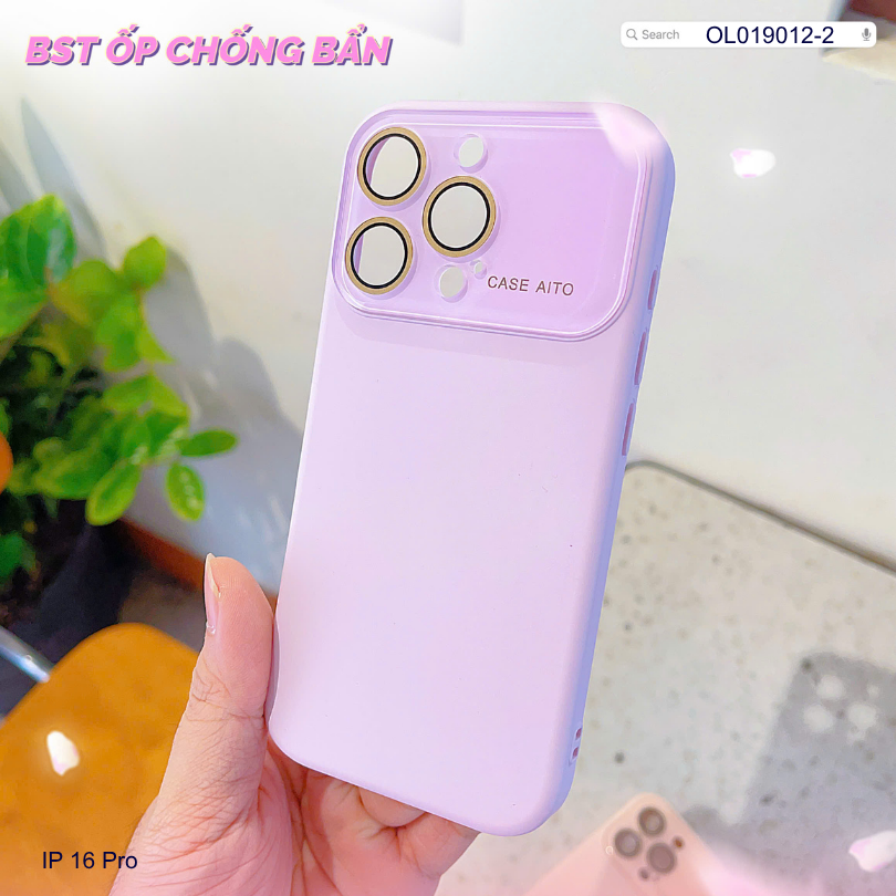 ** Ốp IP 16 Pro silicon camera mica