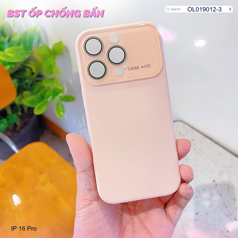 ** Ốp IP 16 Pro silicon camera mica