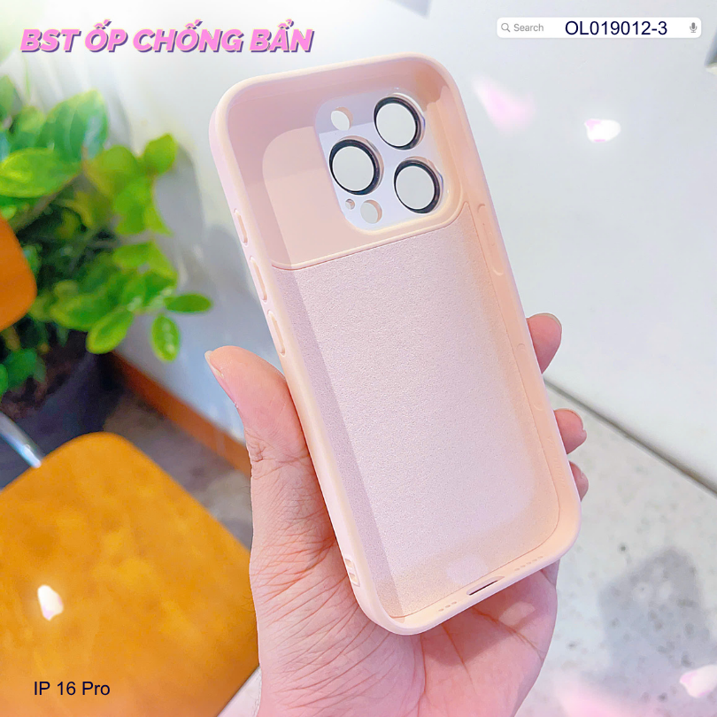 ** Ốp IP 16 Pro silicon camera mica