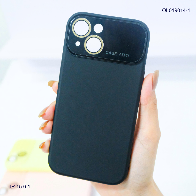 ** Ốp IP 15 6.1 silicon camera mica