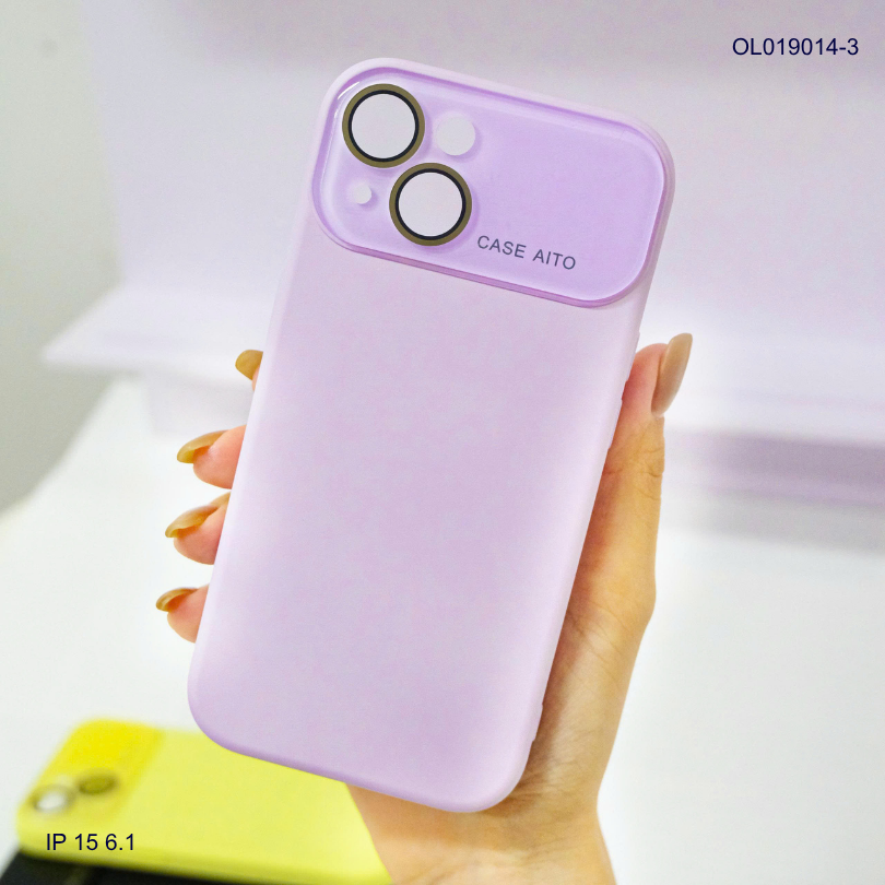 ** Ốp IP 15 6.1 silicon camera mica