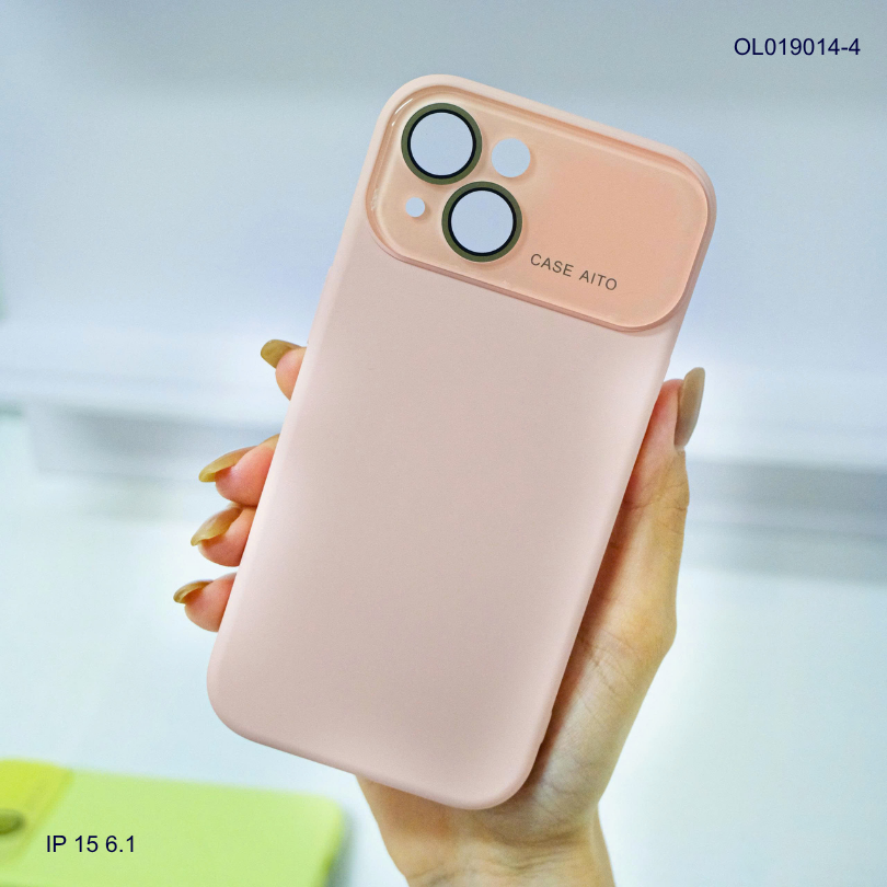 ** Ốp IP 15 6.1 silicon camera mica