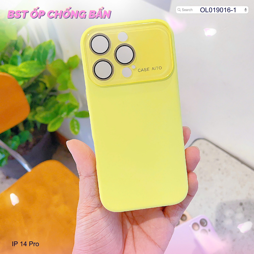 ** Ốp IP 14 Pro silicon camera mica