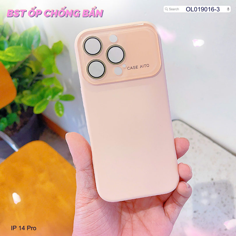 ** Ốp IP 14 Pro silicon camera mica
