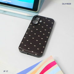 Ốp IP 17 vân da phồng viền dẻo xi màu