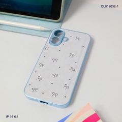 Ốp IP 16 6.1 vân da phồng viền dẻo xi màu