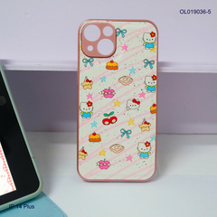 Ốp IP 14 Plus vân da phồng viền dẻo xi màu