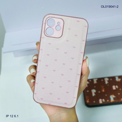 Ốp IP 12 6.1 vân da phồng viền dẻo xi màu