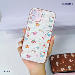 Ốp IP 12 6.1 vân da phồng viền dẻo xi màu