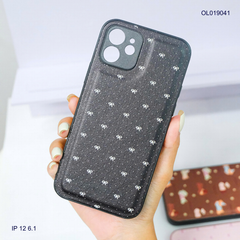 Ốp IP 12 6.1 vân da phồng viền dẻo xi màu