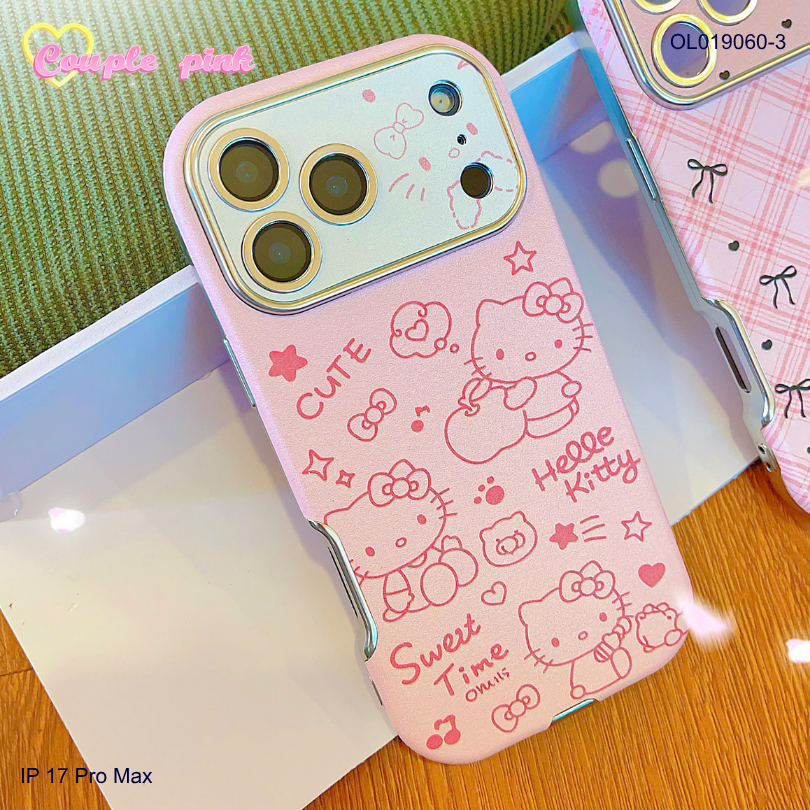 ** Ốp IP 17 Pro vân da viền màu