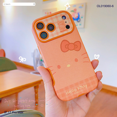 ** Ốp IP 17 Pro Max vân da viền màu