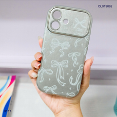 ** Ốp IP 17 vân da viền màu