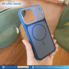 Ốp IP 17 Pro Max Likgus nhám hai màu Magsafe