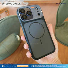 Ốp IP 17 Pro Max Likgus nhám hai màu Magsafe