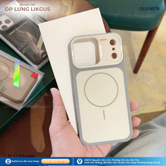 Ốp IP 17 Pro Max Likgus nhám hai màu Magsafe