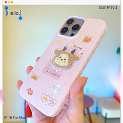 Ốp IP 16 Pro Max dẻo viền tim