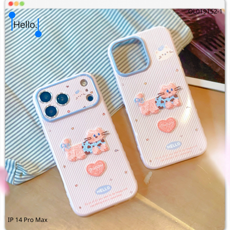 Ốp IP 14 Pro Max dẻo viền tim