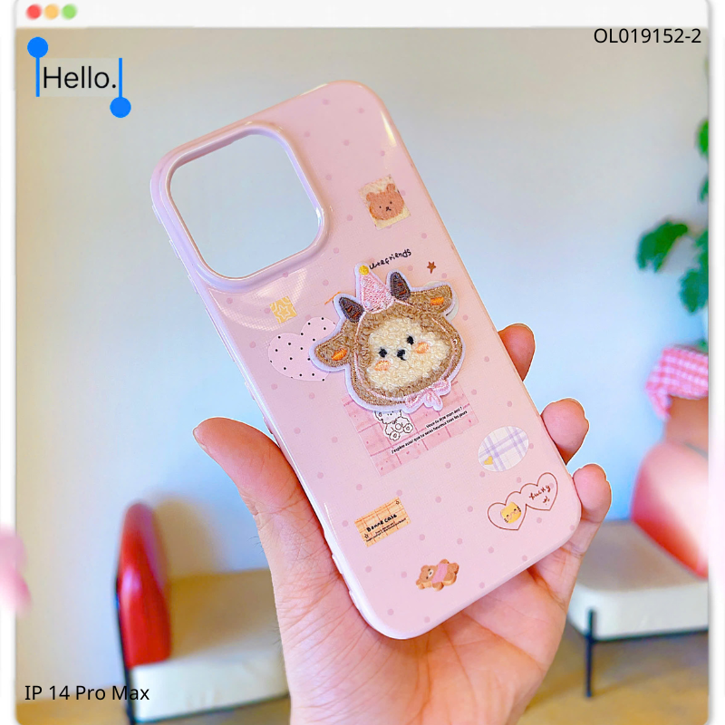 Ốp IP 14 Pro Max dẻo viền tim