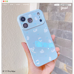 Ốp IP 17 Pro Max dẻo thỏ trắng và nơ